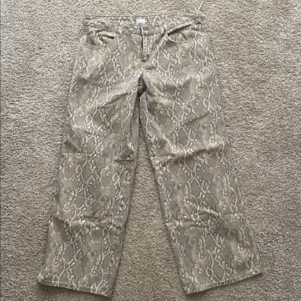 West of Melrose Snake Print Pants
